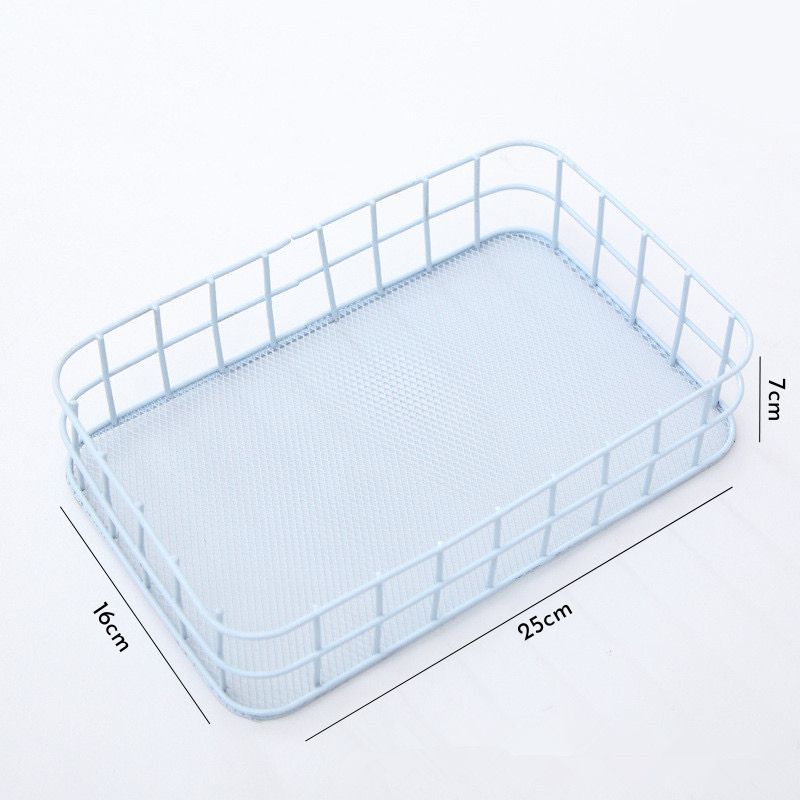 Rổ sắt chữ nhật pastel