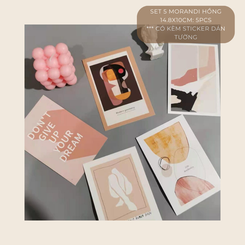 Set postcard tranh ảnh decor trang trí tường nhiều mẫu
