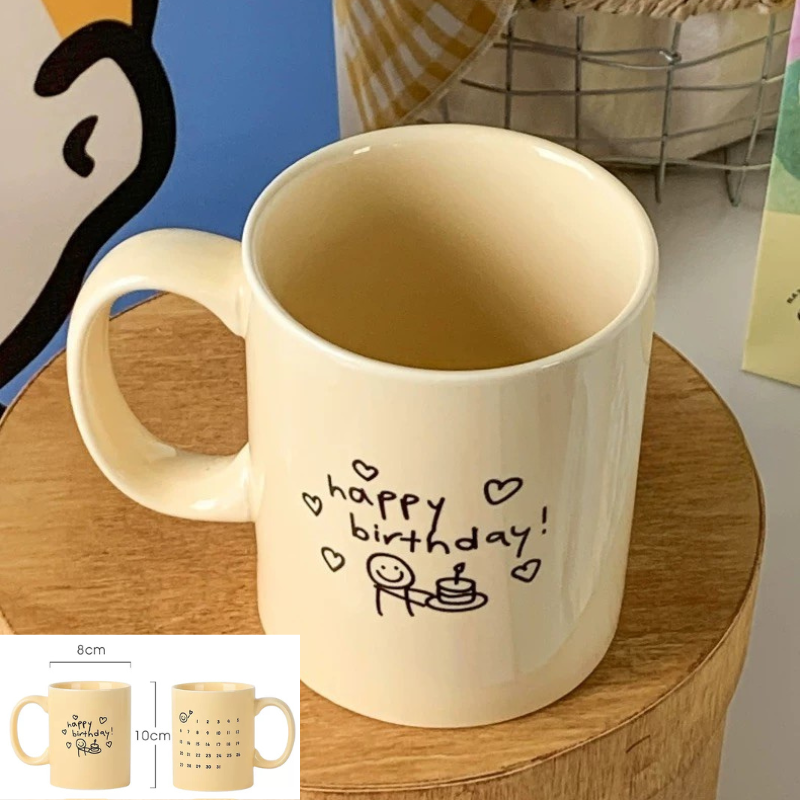 Cốc Birthday in lịch 400ml