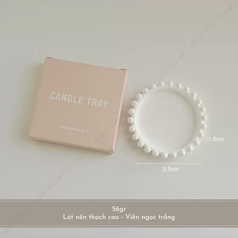 Lót nến thạch cao pastel