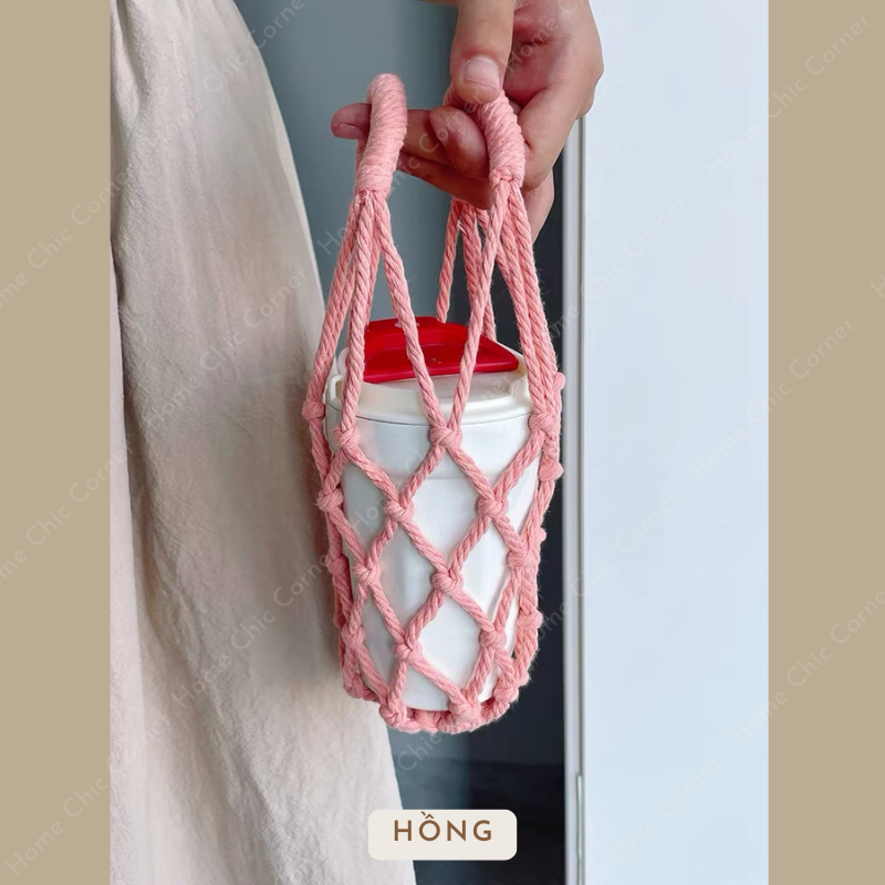 Túi lưới thừng đựng cốc