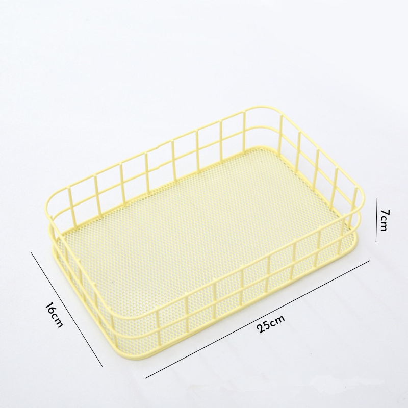 Rổ sắt chữ nhật pastel