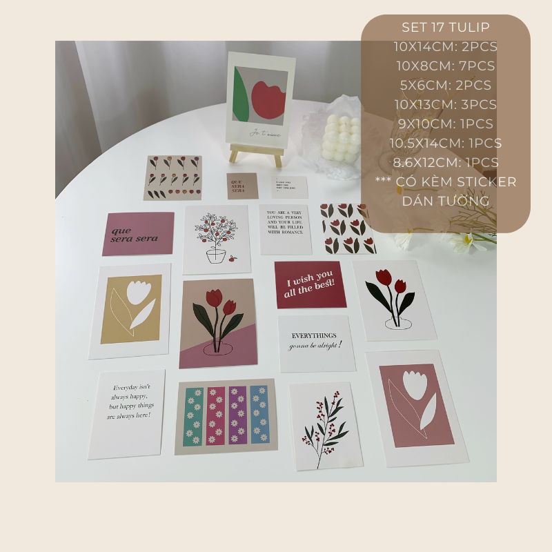 Set postcard tranh ảnh decor trang trí tường nhiều mẫu