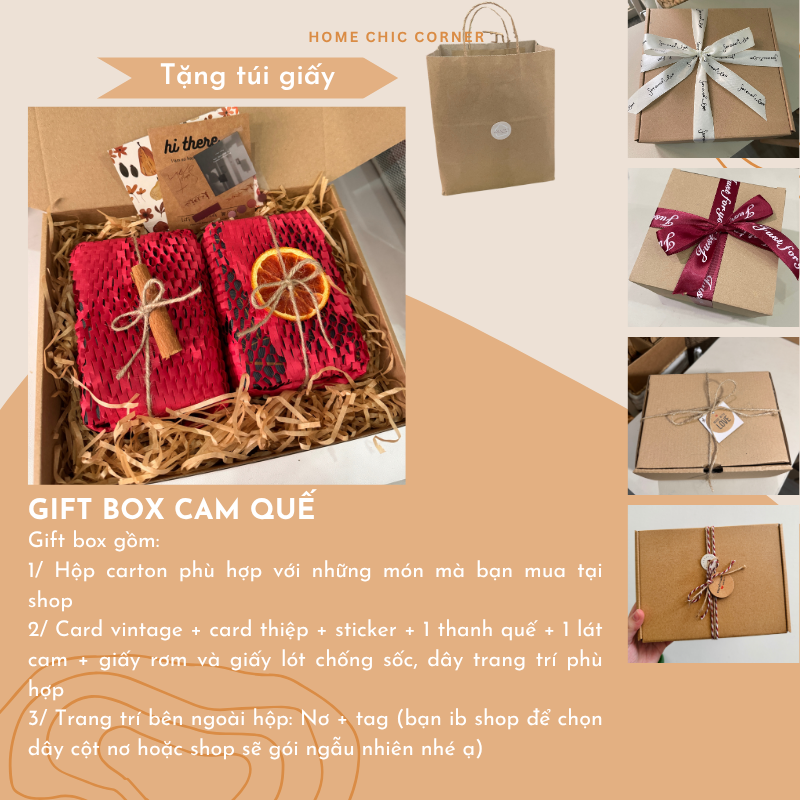 Dịch vụ gói quà [CHỈ BÁN KÈM THEO SẢN PHẨM MUA TẠI SHOP] | GIFTBOX