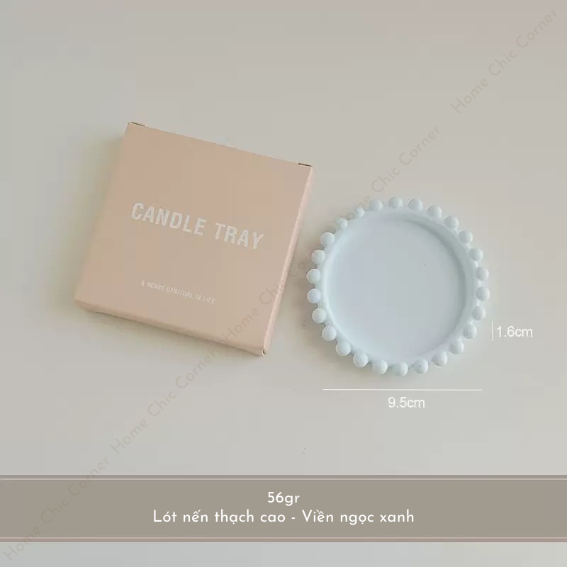 Lót nến thạch cao pastel