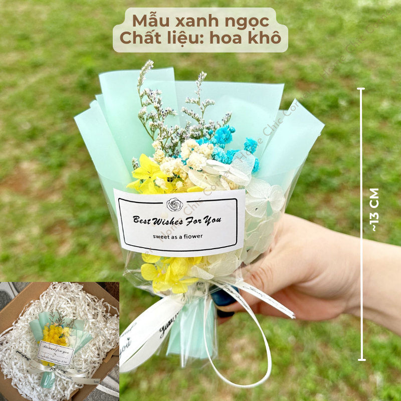 Bó hoa mini quà tặng mix set quà