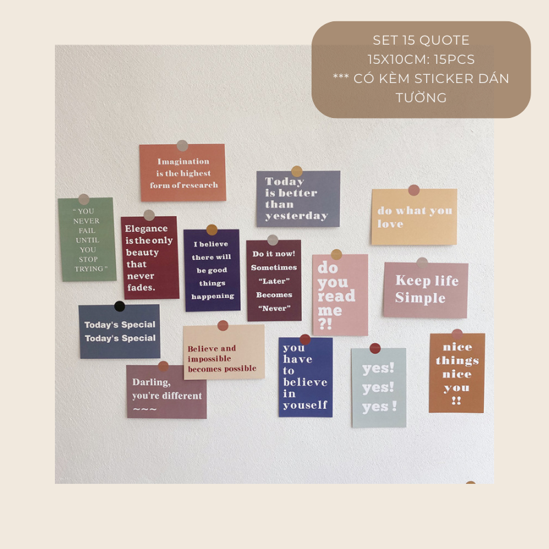 Set postcard tranh ảnh decor trang trí tường nhiều mẫu