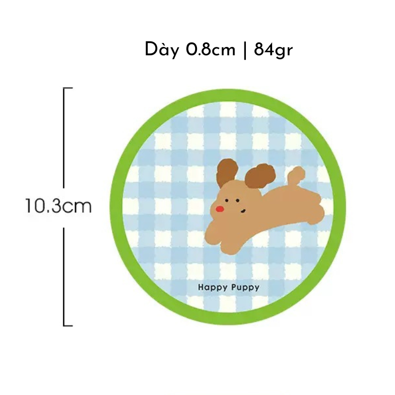 Lót ly đá thấm hút nhiều mẫu hoạ tiết dễ thương