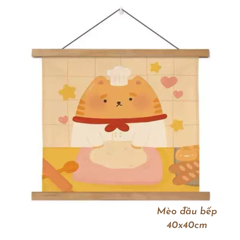 Tranh treo tường canvas khung gỗ decor