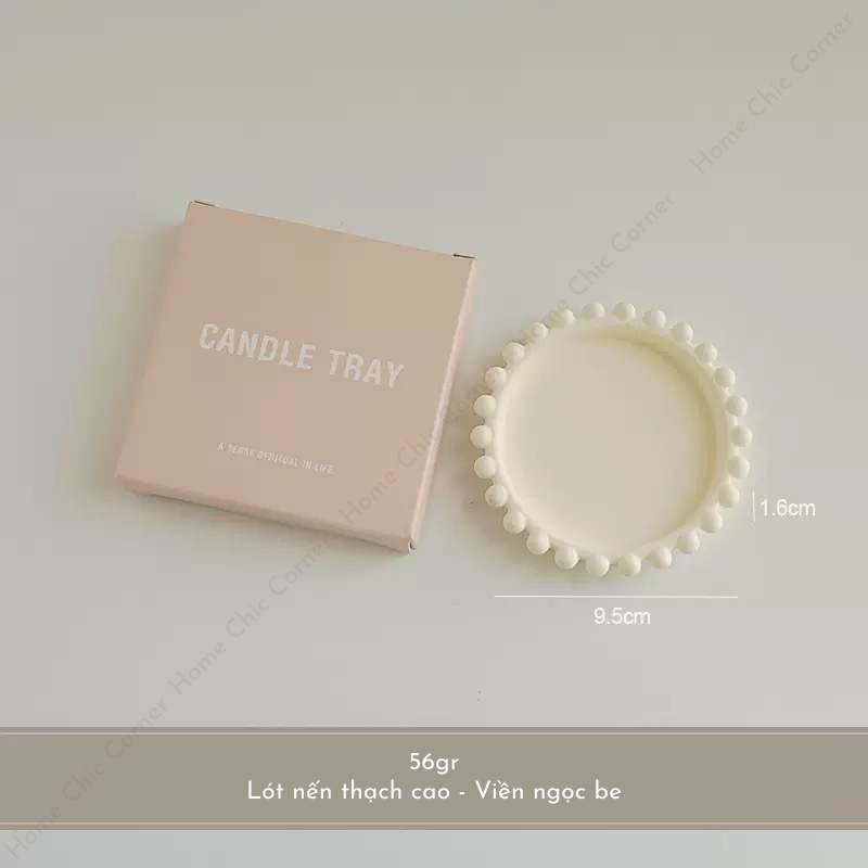 Lót nến thạch cao pastel