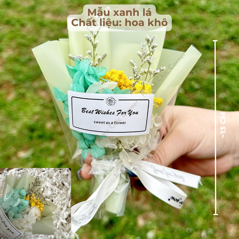 Bó hoa mini quà tặng mix set quà