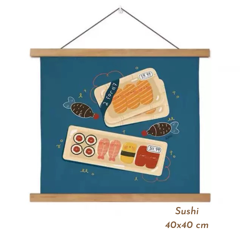 Tranh treo tường canvas khung gỗ decor