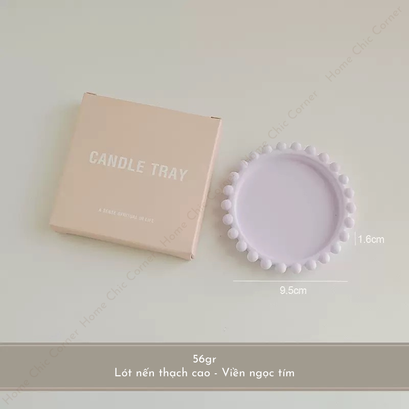 Lót nến thạch cao pastel