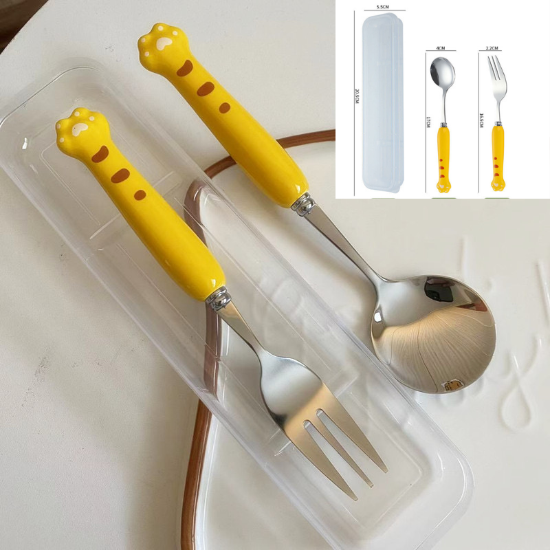 Muỗng nĩa hình chân mèo cute