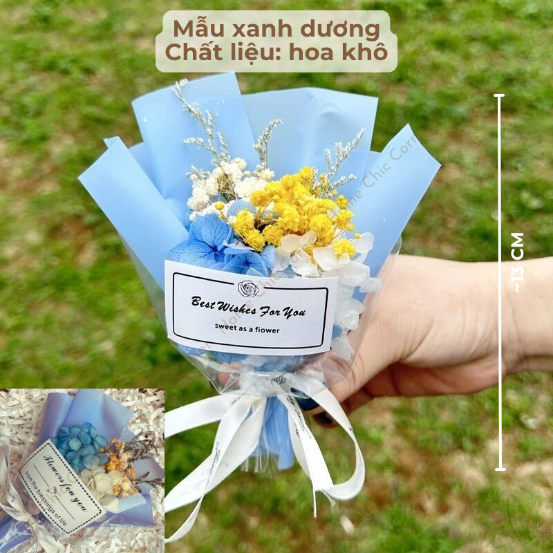 Bó hoa mini quà tặng mix set quà