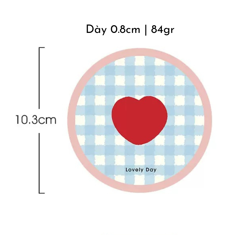 Lót ly đá thấm hút nhiều mẫu hoạ tiết dễ thương