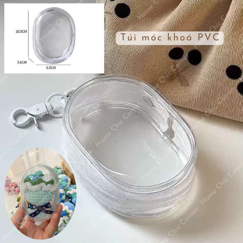 Móc khoá len bó hoa mini handmade