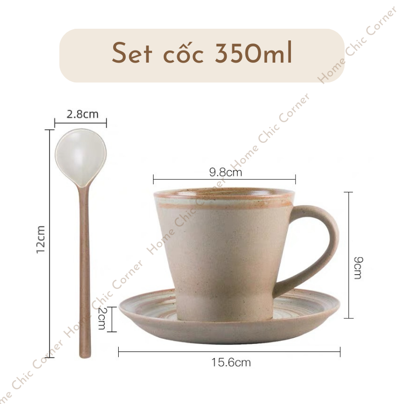 Cốc ly đĩa gốm men xoáy