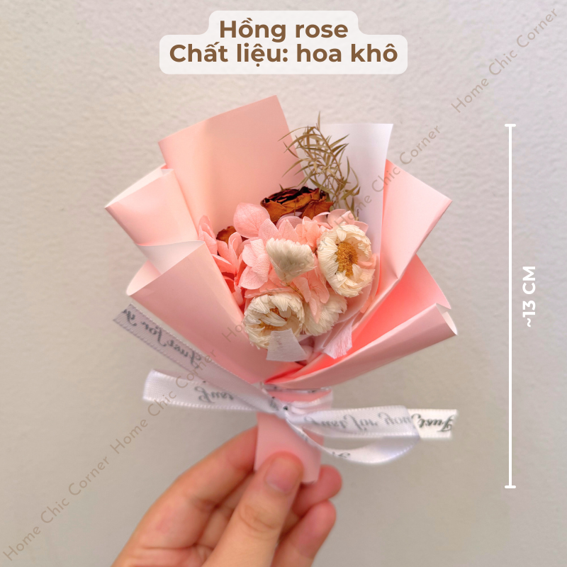 Bó hoa mini quà tặng mix set quà