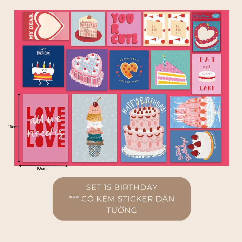 Set postcard tranh ảnh decor trang trí tường nhiều mẫu