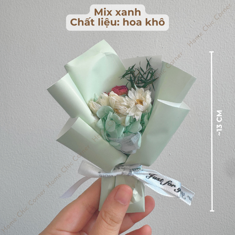 Bó hoa mini quà tặng mix set quà