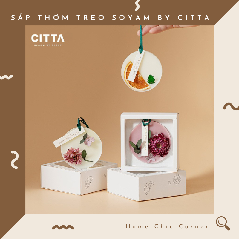 Sáp thơm khử mùi hoa khô Soyam by Citta
