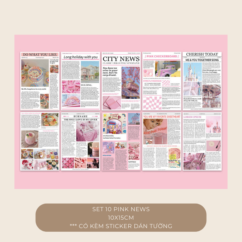 Set postcard tranh ảnh decor trang trí tường nhiều mẫu