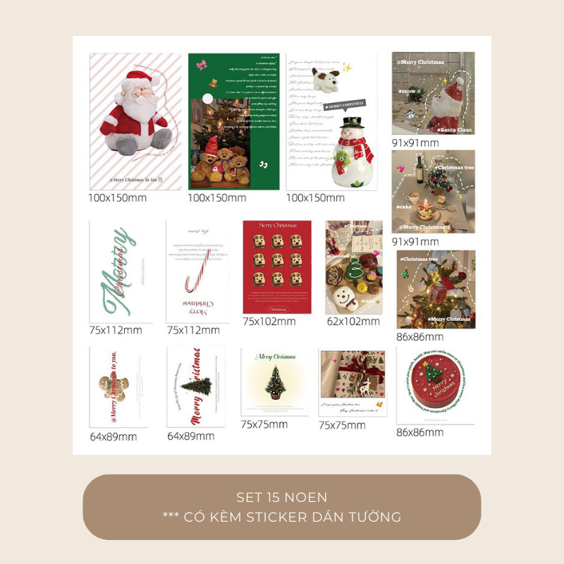 Set postcard tranh ảnh decor trang trí tường nhiều mẫu