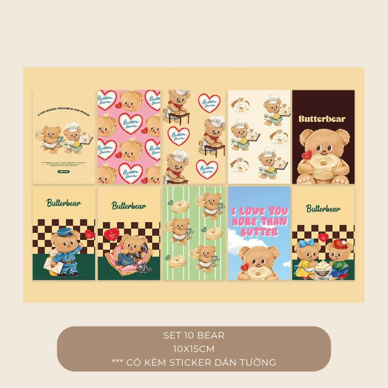 Set postcard tranh ảnh decor trang trí tường nhiều mẫu