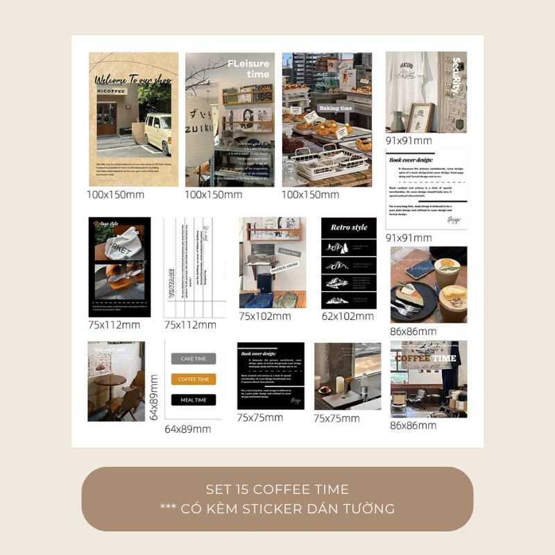 Set postcard tranh ảnh decor trang trí tường nhiều mẫu