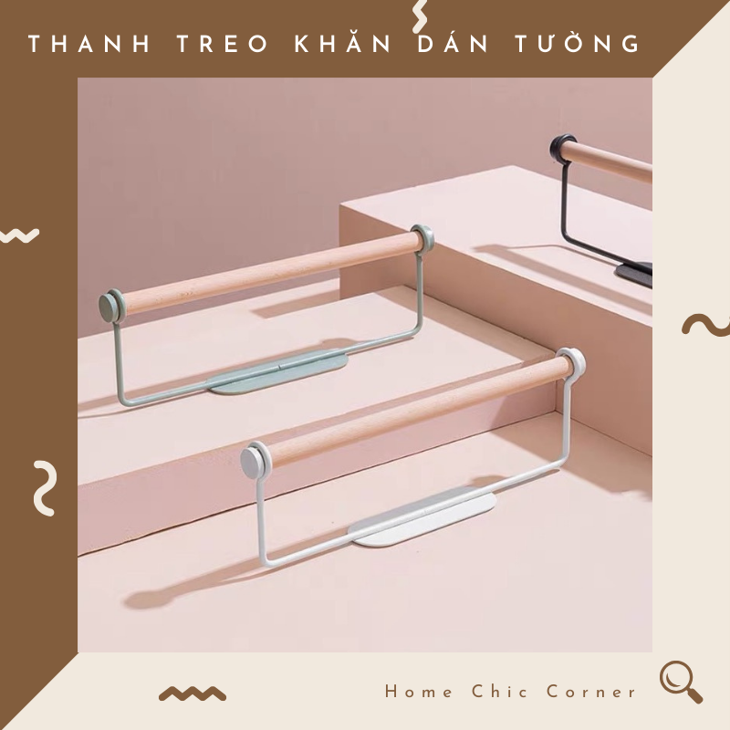 Thanh dán tường treo khăn, giấy cuộn, màng bọc thực phẩm