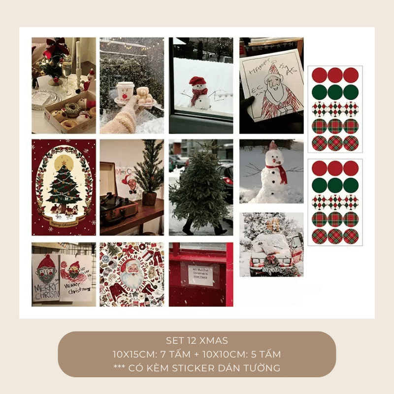 Set postcard tranh ảnh decor trang trí tường nhiều mẫu