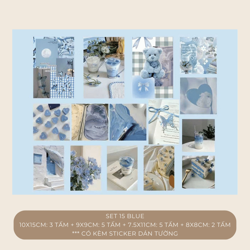 Set postcard tranh ảnh decor trang trí tường nhiều mẫu