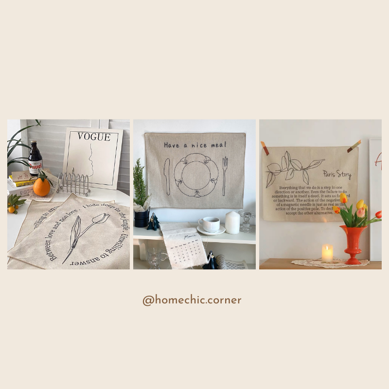 Tranh vải canvas trang trí tường, trang trí bàn ăn, phụ kiện chụp ảnh