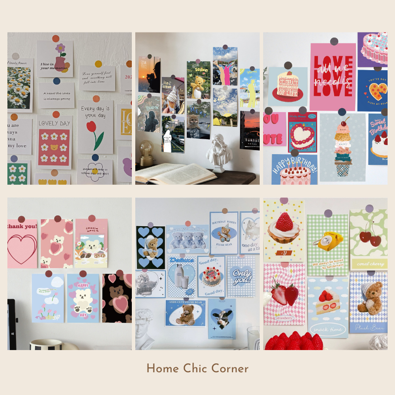 Set postcard tranh ảnh decor trang trí tường nhiều mẫu