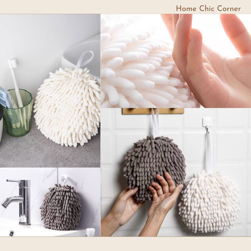 Khăn lau tay hình quả cầu decor bếp đa năng