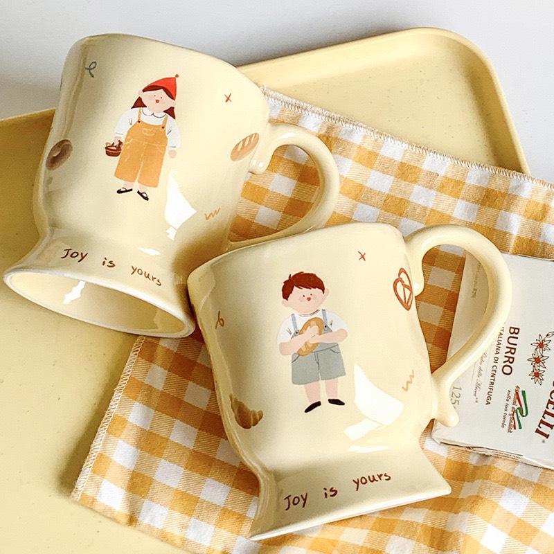 Cốc sứ đôi bạn boy girl phong cách dễ thương