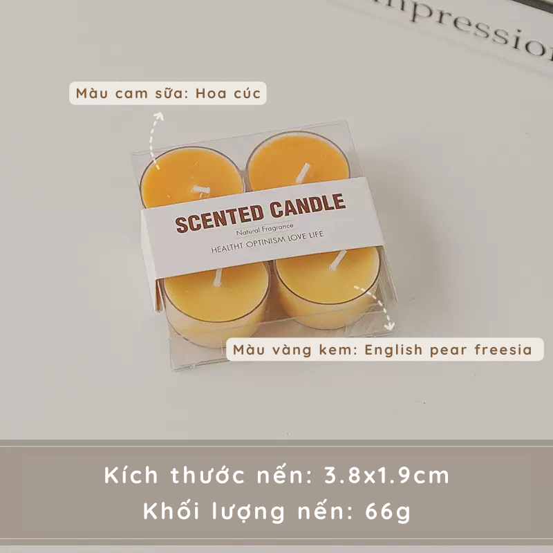 Nến mini tạo hình handmade trang trí nhà cửa