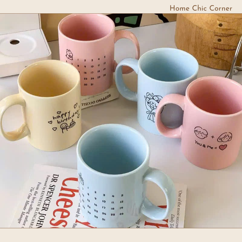 Cốc Birthday in lịch 400ml