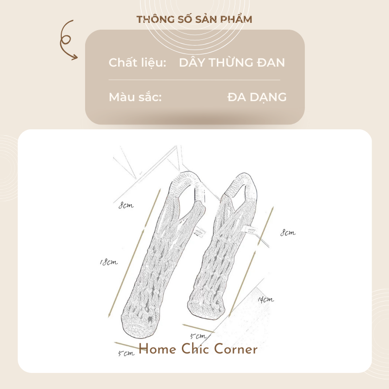 Túi lưới thừng đựng cốc