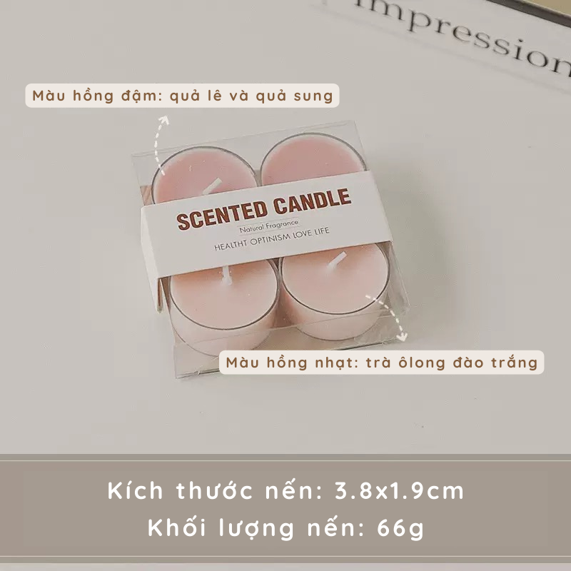 Nến mini tạo hình handmade trang trí nhà cửa