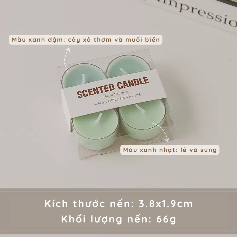 Nến mini tạo hình handmade trang trí nhà cửa