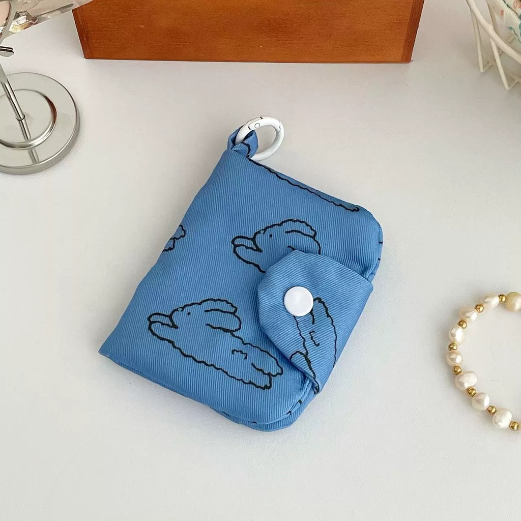 Ví canvas mini có móc khoá