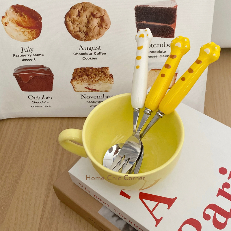 Muỗng nĩa hình chân mèo cute