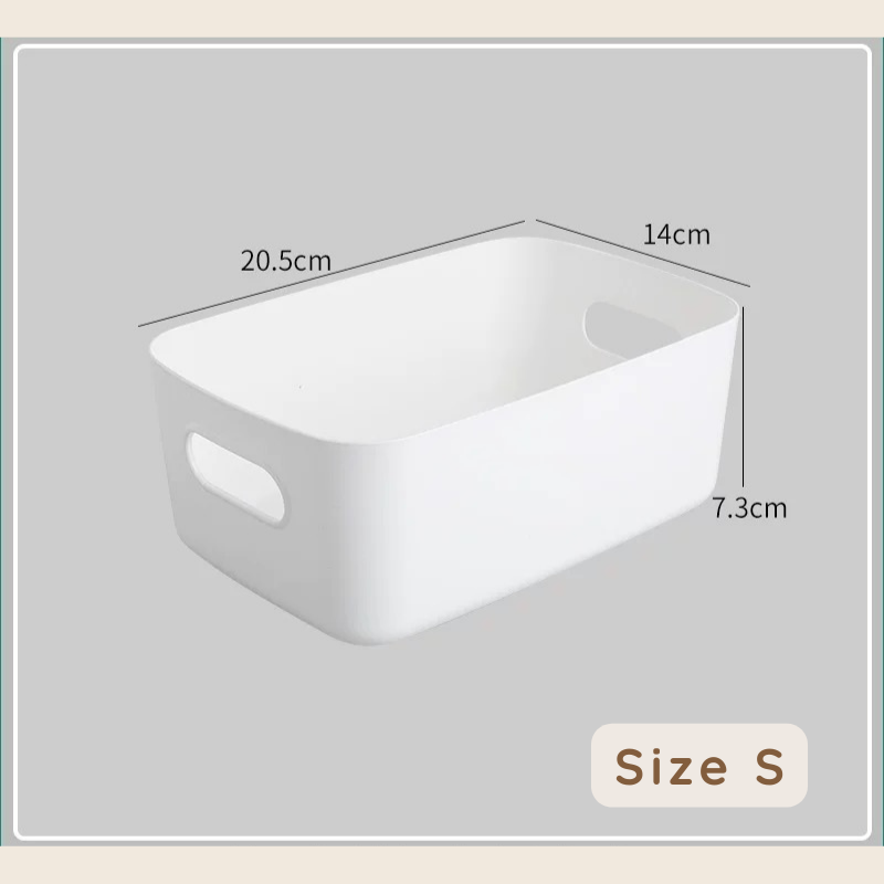 Khay nhựa đựng đồ có tay cầm đa năng sắp xếp nhà cửa