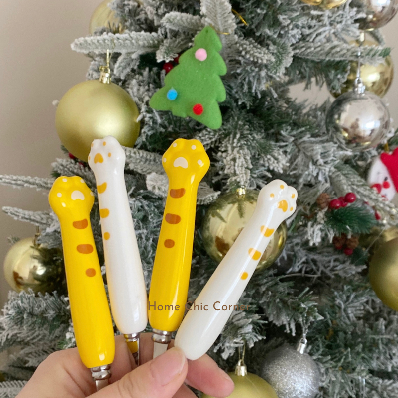 Muỗng nĩa hình chân mèo cute