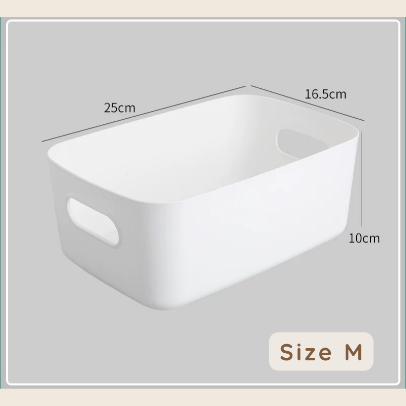 Khay nhựa đựng đồ có tay cầm đa năng sắp xếp nhà cửa