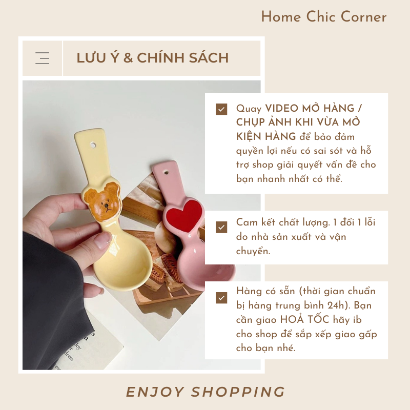 Muỗng sứ gấu tim