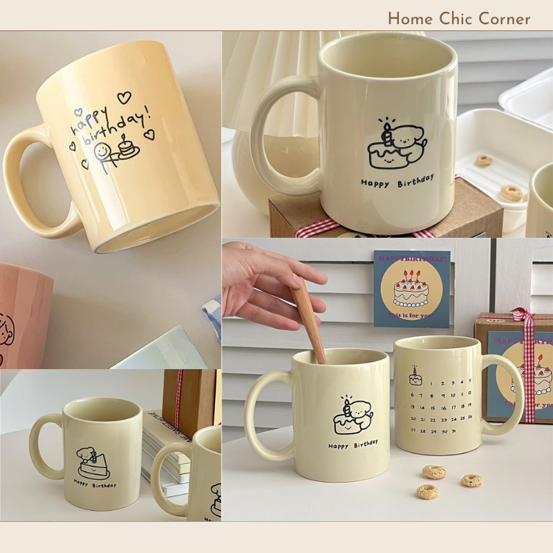 Cốc Birthday in lịch 400ml