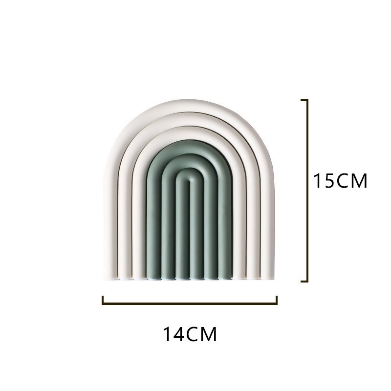 Lót cốc tấm lót nồi silicon cầu vồng